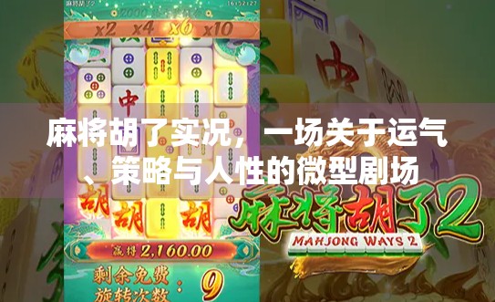 麻将胡了实况，一场关于运气、策略与人性的微型剧场