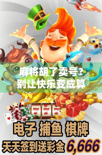 麻将胡了卖号?别让快乐变成算计! 麻将胡了卖号?别让快乐变成算计!