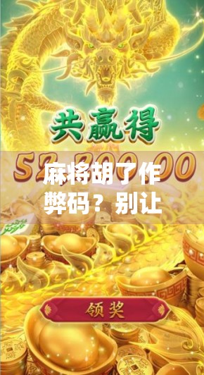 麻将胡了作弊码？别让技巧变成陷阱！