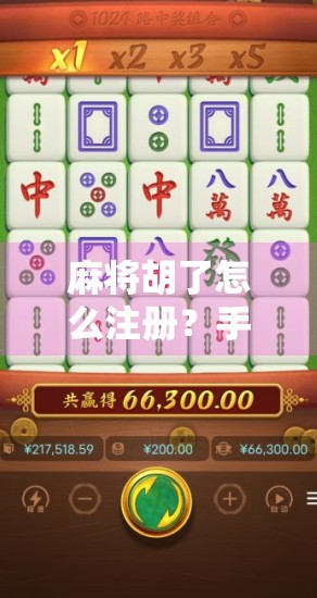 麻将胡了怎么注册？手把手教你从零开始玩转这款国民级休闲游戏！