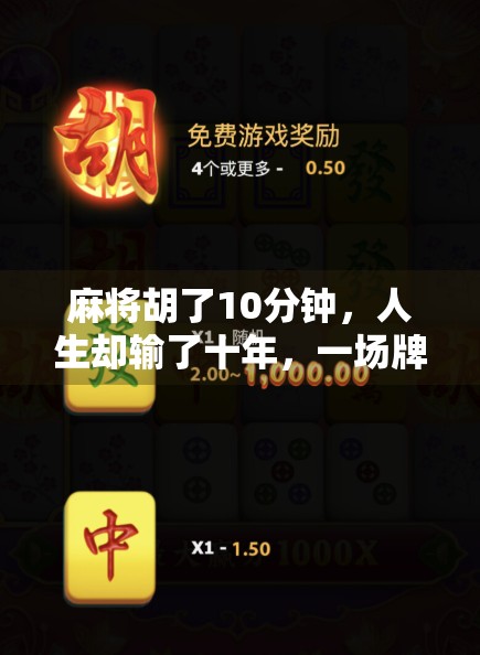 麻将胡了10分钟，人生却输了十年，一场牌局里的时间黑洞