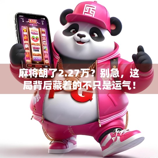 麻将胡了2.27万？别急，这局背后藏着的不只是运气！